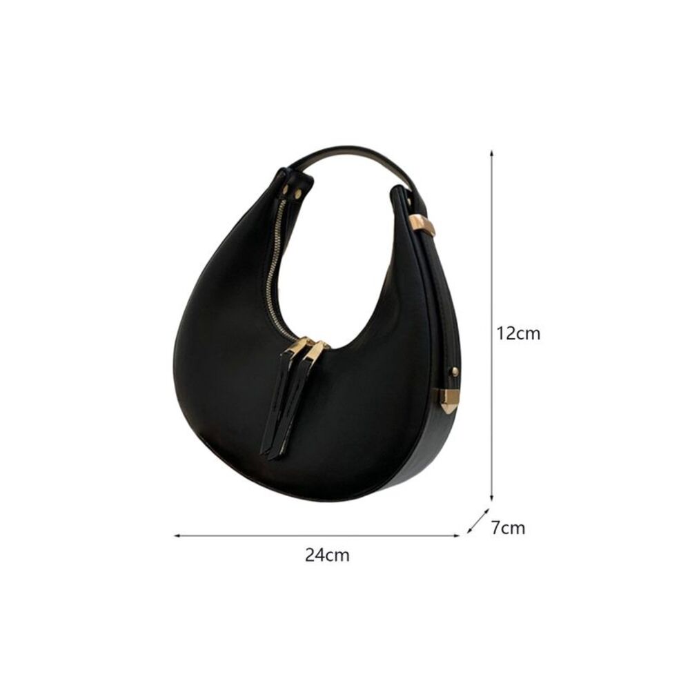 Azura Exchange  Adjustable Strap Zipped Faux Leather Shoulder Bag - Picture 8 of 10